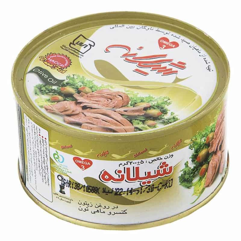 تن ماهی شیلانه در روغن زیتون کلیددار با طعم طبیعی